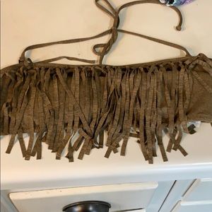 Volcom bandeau swim top, large